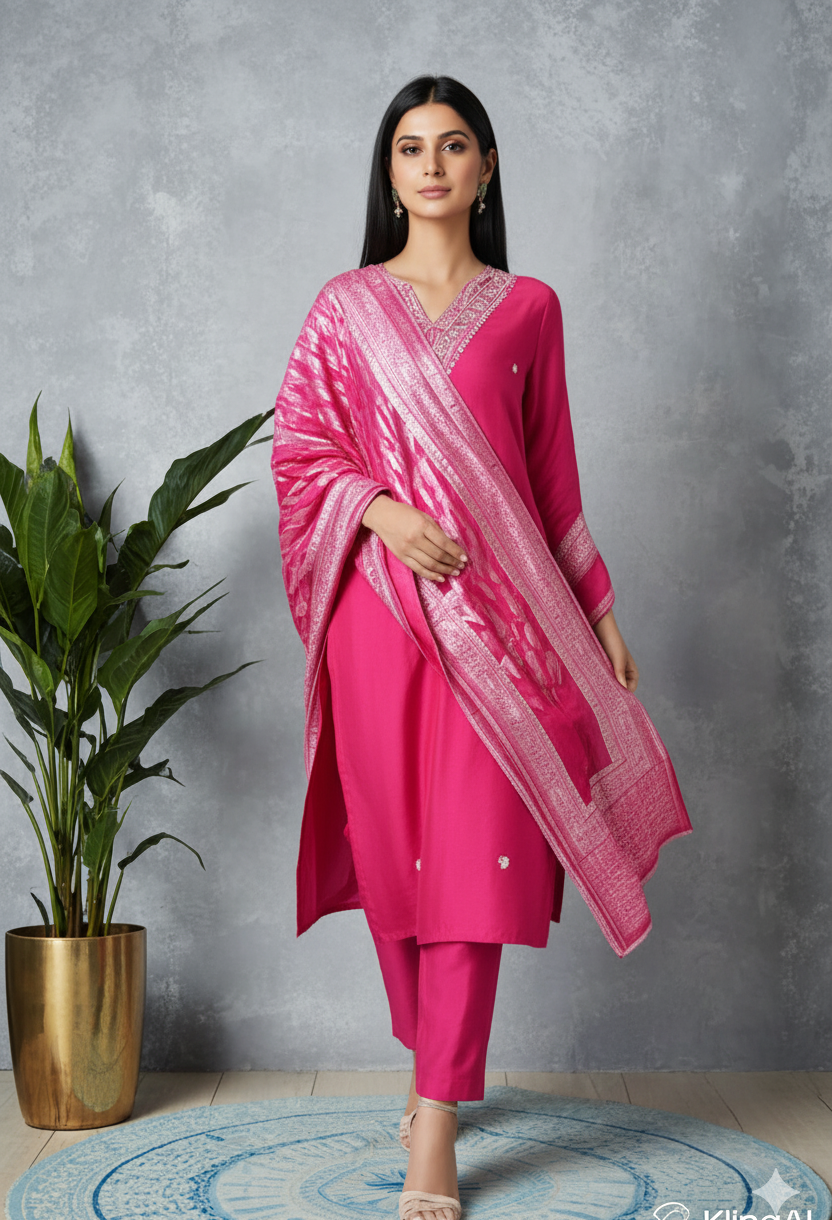 Suit embroided (Red)